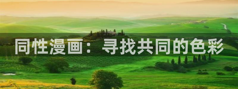漫蛙登陆：同性漫画：寻找共同的色彩